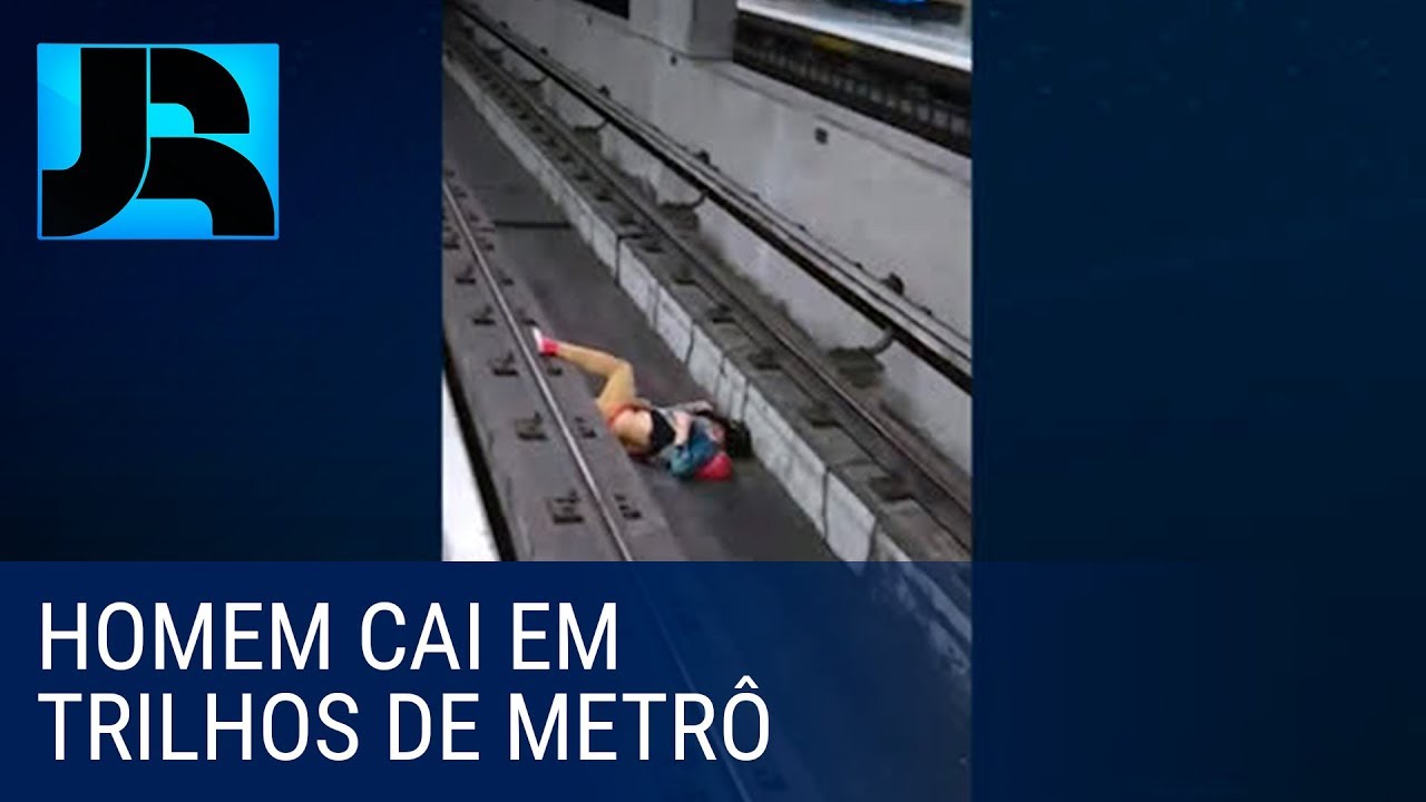 Homem que caiu nos trilhos do metrô diz que foi dopado em bar