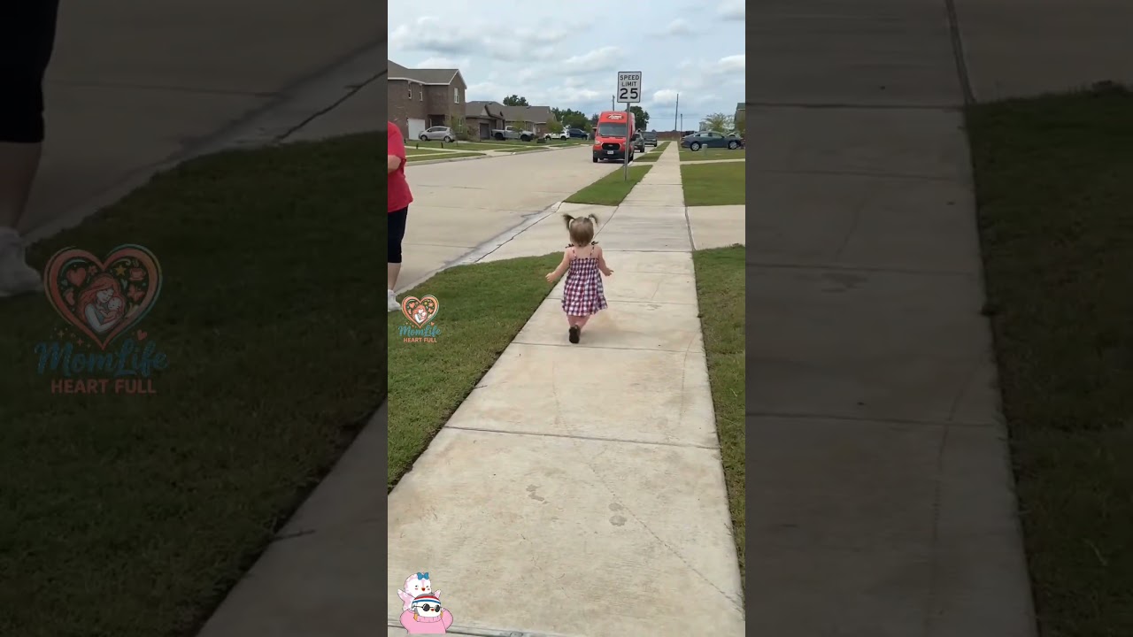 POV: Watch my daughter realize that her Nana & Papa have arrived for a visit 💞 momlife heart full ❣️