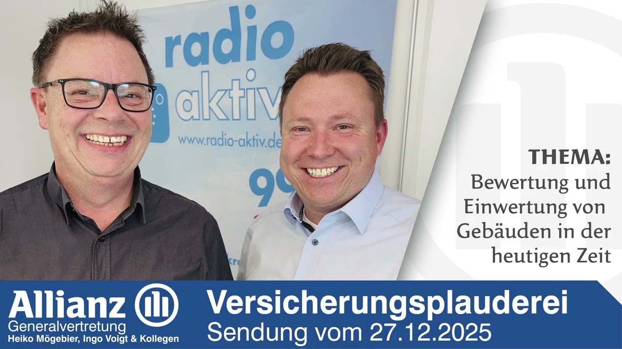 𝗩𝗘𝗥𝗦𝗜𝗖𝗛𝗘𝗥𝗨𝗡𝗚𝗦𝗣𝗟𝗔𝗨𝗗𝗘𝗥𝗘𝗜 🎙 | BEWERTUNG UND EINWERTUNG VON GEBÄUDEN IN DER HEUTIGEN ZEIT 🏡