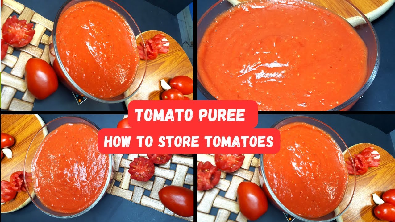 Homemade easy Tomato Puree Recipe by SubhanAllah Nasreen Cooking YouTube