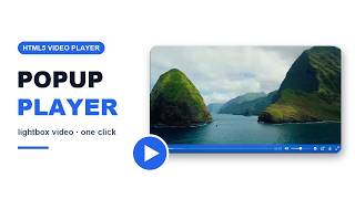 Popup Video Player (Lightbox) in WordPress | HTML5 Video Player screenshot 1
