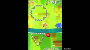 ‪Cut the Rope Experiments 3-25 Walkthrough 3 Star ‬(‪Sticky Steps)‬