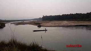 राप्ती नदीमा डुङ्गा सरर | चितवन | Rapti River form Chitwan | Guruprasad Kumal Bulbul