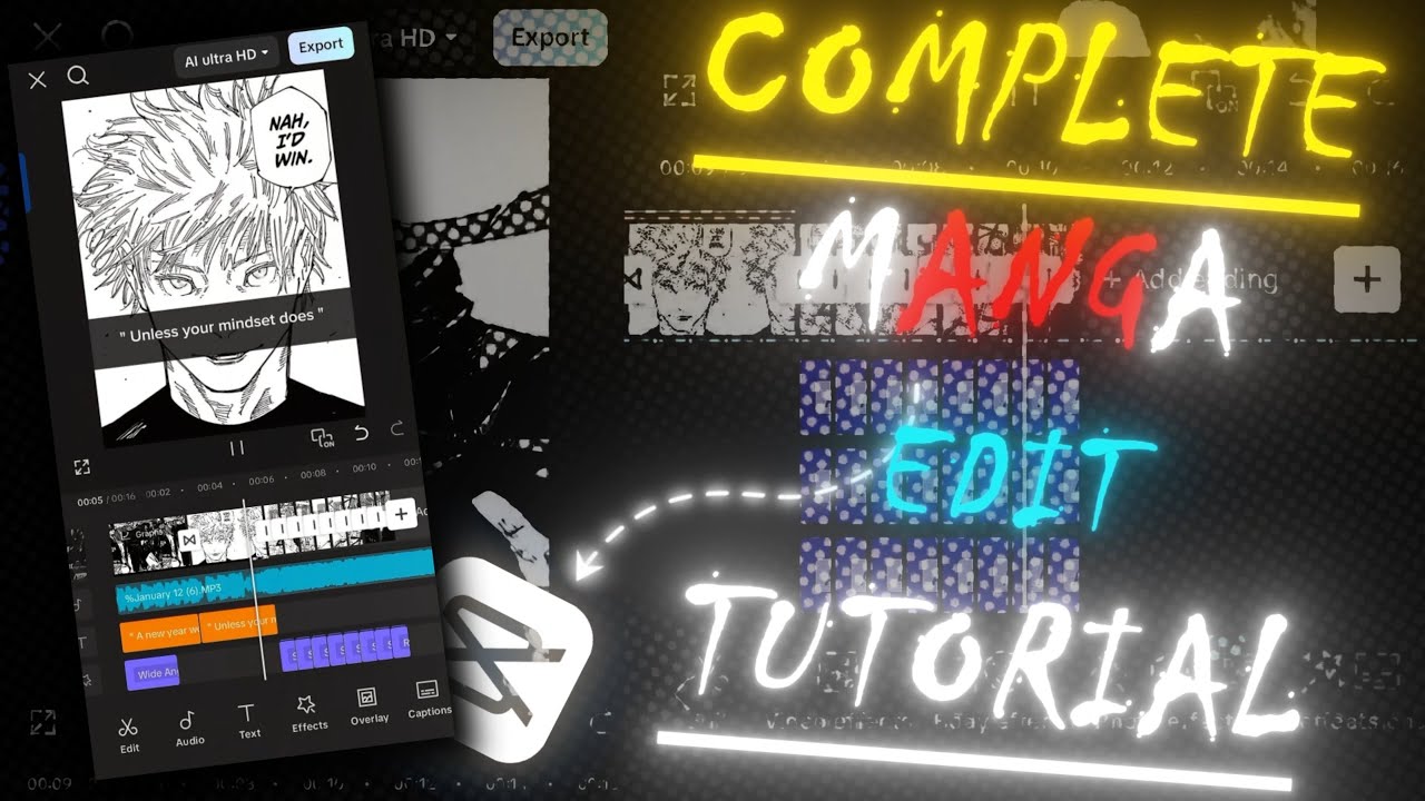Complete Manga Edit Tutorial In Capcut || Slayer Edits - YouTube