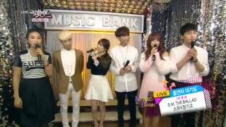 140228 Music Bank Backstage Interview - S.M. The Ballad (Taeyeon & JongHyun)