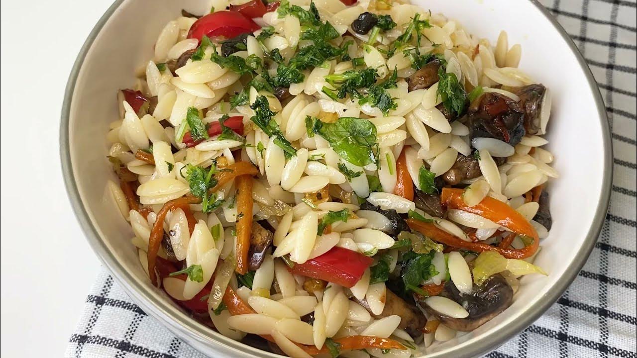 Паста Орзо /Ризони с грибами /Вкус Няшка - YouTube