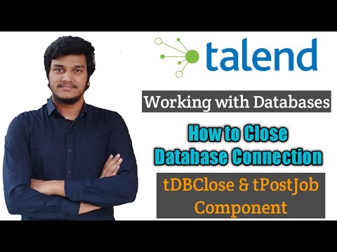 49.How to close database connection using tDBClose component l tPostJob l tDBClose l Talend