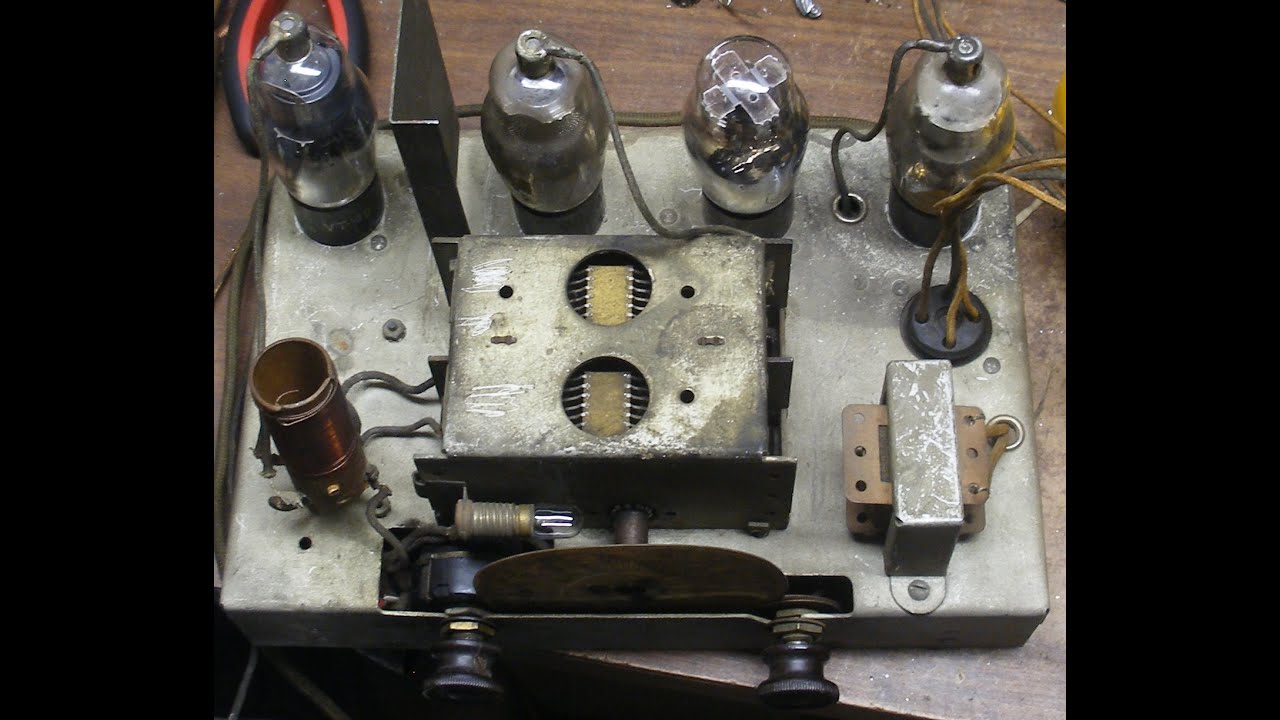 Repair of a 1930's Belmont 110 VDC tube radio chassis