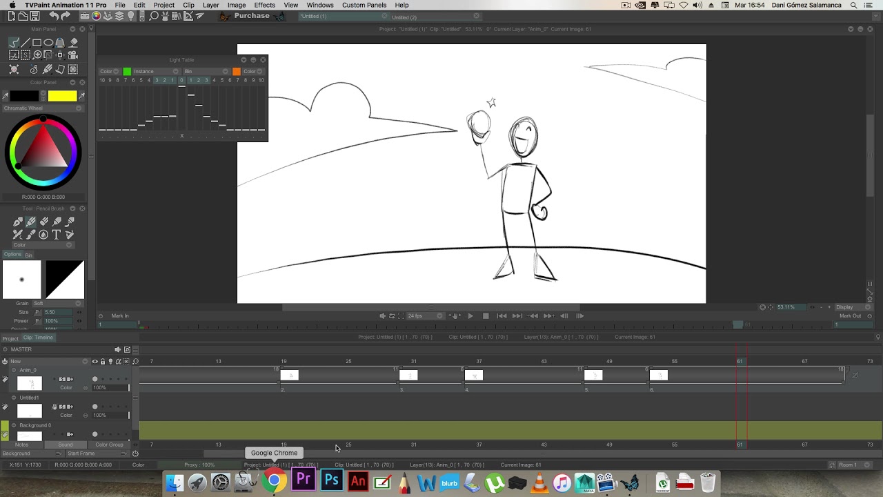 4. TVpaint primeros pasos en la animación. YouTube
