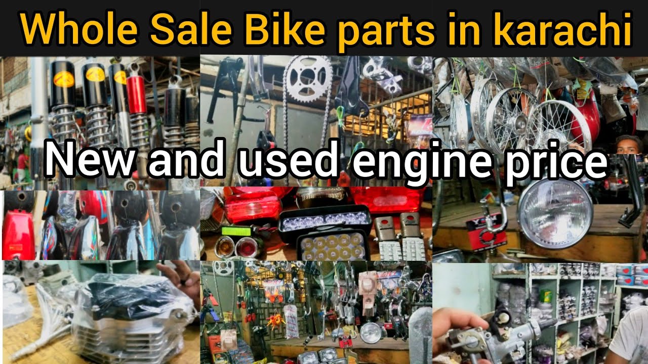 karachi Motorcycle parts Market New and used engine whole sale saman update 2021