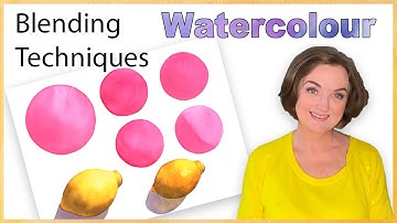 How to Blend Watercolor Paint. Watercolor Painting Techniques for Beginners