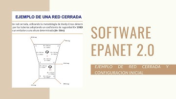 PARTE 2. SOFTWARE EPANET 2.0:  EJEMPLO DE RED CERRADA Y CONFIGURACION INICIAL DEL PROGRAMA.