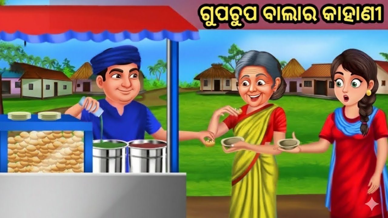 ଗୁପଚୁପ୍ ବାଲା କାହାଣୀ ଓଡ଼ିଆ ଗପ || Panipuri Wala Kahani || Moral Story Odia|| New Odia Story|| Gapa