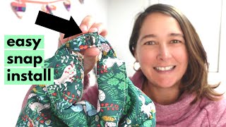 Beginner snap set installation tutorial. So easy!