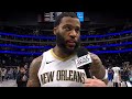 Saddiq Bey on-court interview after Pelicans' win vs. Mavericks