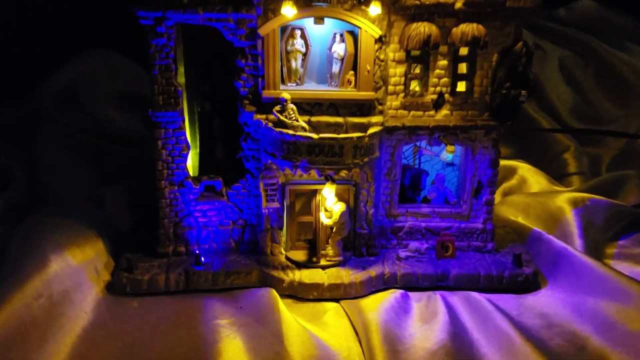 LEMAX SPOOKY TOWN COLLECTION GRIM REAPERS DEPARTMENT STORE DISPLAY LIGHTS SOUNDS