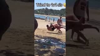 Dang she lit him up! Best form tackle on the internet! She just knocked the life out of Buddy
