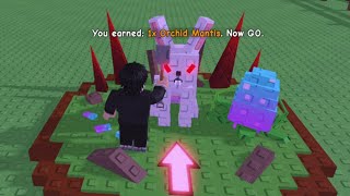 i Got NEW OP ORCHID MANTIS in Evil Bunny - Roblox Grow a Garden screenshot 4