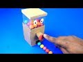 How to Make Gumball Candy Dispenser Machine from Cardboard DIY AT HOME