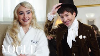 Sabrina Carpenter & Barry Keoghan Get Ready for the Met Gala | Last Looks | Vogue Resimi