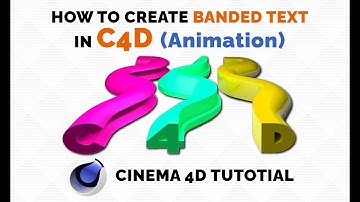How to Create Banded Text Animation in Cinema 4D - Tutorial