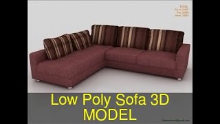 3D Model of Low Poly Sofa Review