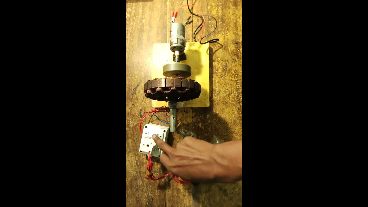 I Turn Powerful Fan Coil 200w Electric 240v Generator At Home From Magnetic