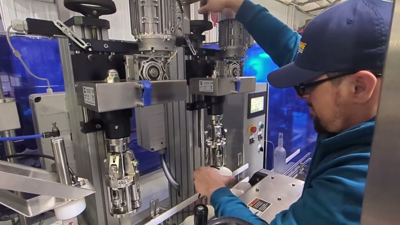 Two-Head Automatic ROPP Capping Machine with Changeover Demo
