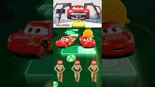 Disney Pixar car 🆚 Lightning McQueen Eater Car X Coffin Dance _Tiles Hop #shortsfeed #tileshop