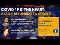 Covid19  the heart safely returning to sports