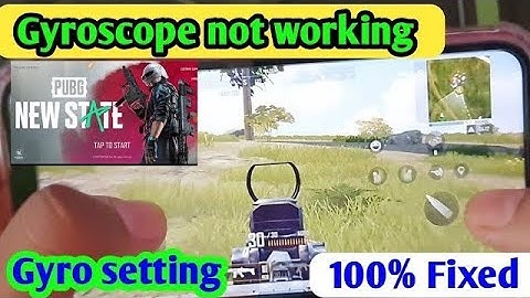 pubg new state gyroscope not working || how to fix gyro delay in pubg new state
