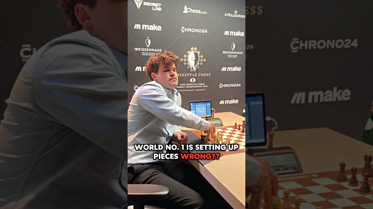 World Chess No. 1 is SETTING UP PIECES WRONG???