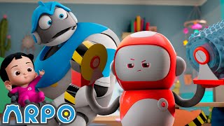 Arpo Robot Babysitter | Baby Proofing! | Funny Cartoons for Kids | Arpo the Robot