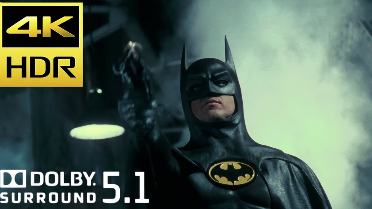 Batman at Axis Chemicals Scene | Batman (1989) 30th Anniversary Movie Clip 4K HDR