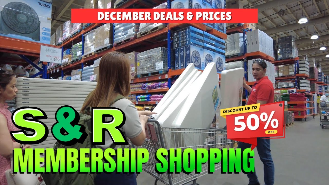 [4K] S&R MEMBERSHIP SHOPPING - December SALE Madness  Buy 1 Take 1 + 50% OFF Finds!