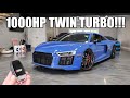 Driving A 1000HP Twin Turbo RWD Audi R8!!!