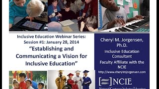 Inclusive Education Webinar Series: Establishing and Communicating a Vision for Inclusive Education