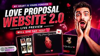 This Website Can Propose FOR YOU 😳💖 | Love Proposal Website 2.0 | Ahmii Codes