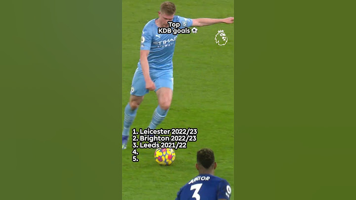 5 Kevin De Bruyne SCREAMERS 🚀