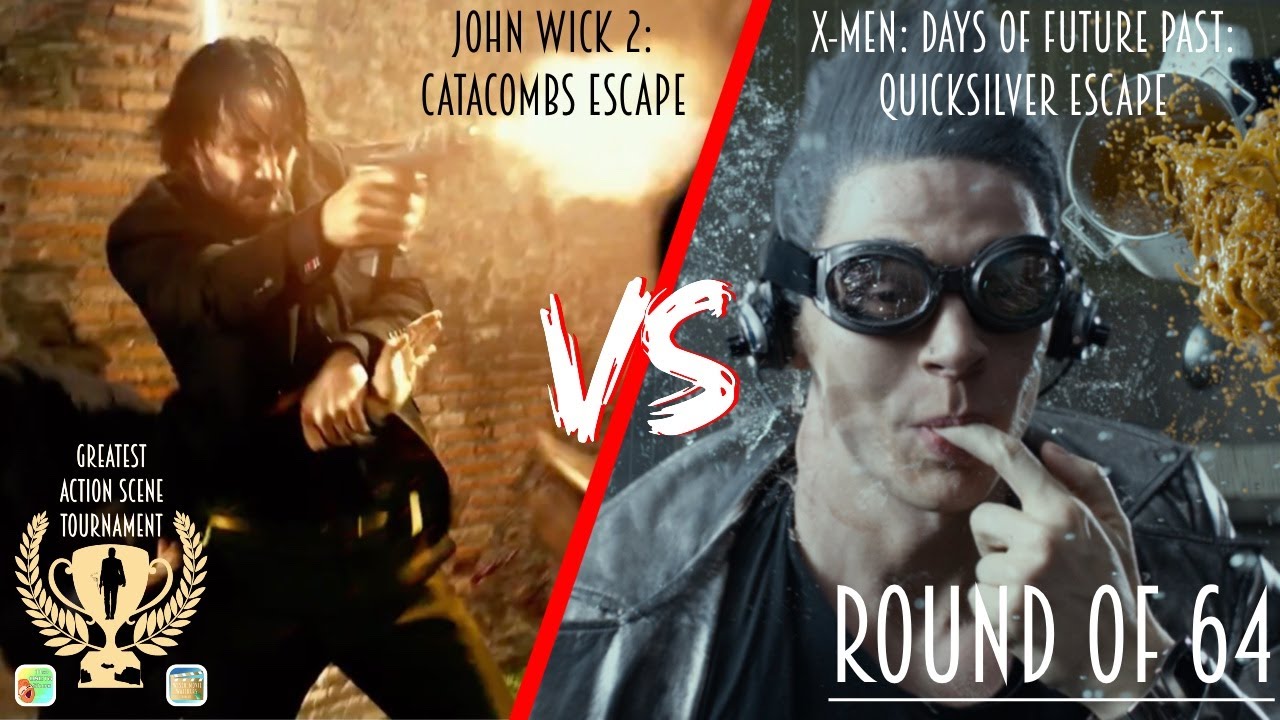 John Wick 2 vs X-Men: Days of Future Past! Greatest Movie Action Scene ...
