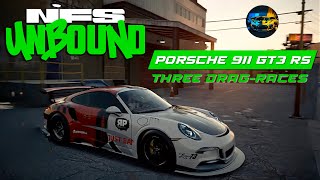 Three  Drag races Porsche 911 GT3 RS