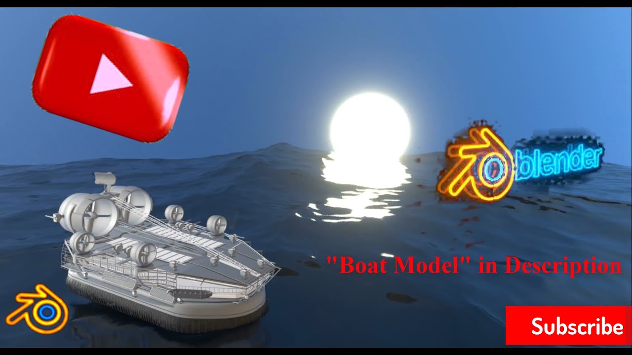 How to Float any object on Water or Ocean | 3D Blender - YouTube