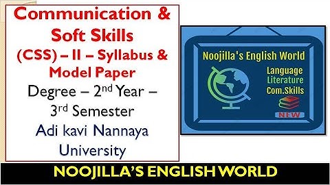 CSS 2 - Syllabus and Model Paper - Degree 2nd Year 3rd Semester - AKNU - Nannaya University