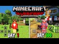 I Survived 100 Days in Minecraft Hardcore on My Phone
