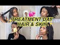 TREATMENT DAY HAIR &amp; SKIN SELF-CARE ft. GLEAMIN|Bribbyy