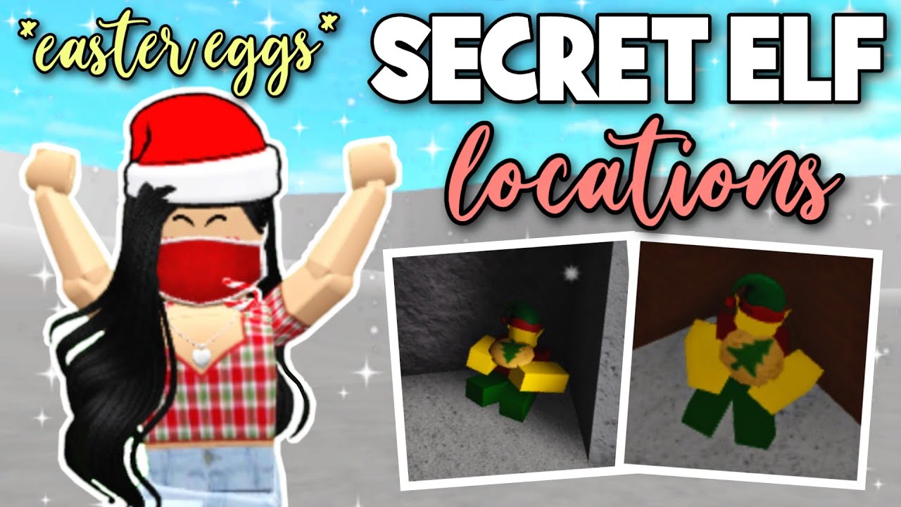 ALL 5 SECRET ELF LOCATIONS In Bloxburg NEW EASTER EGGS