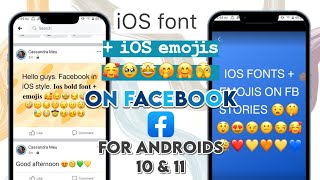 iOS Font + iOS Emojis Trick on Facebook App (Android 10&11) screenshot 5