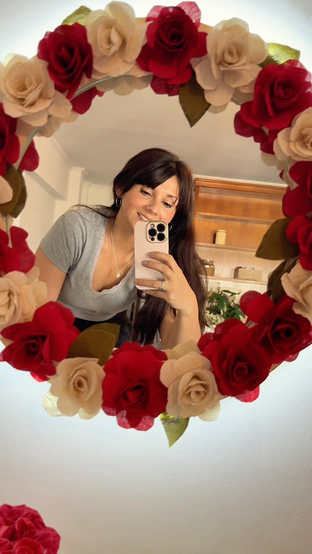 Mirror with flowers 🌺 #diy #craft #handmade #crafts - YouTube