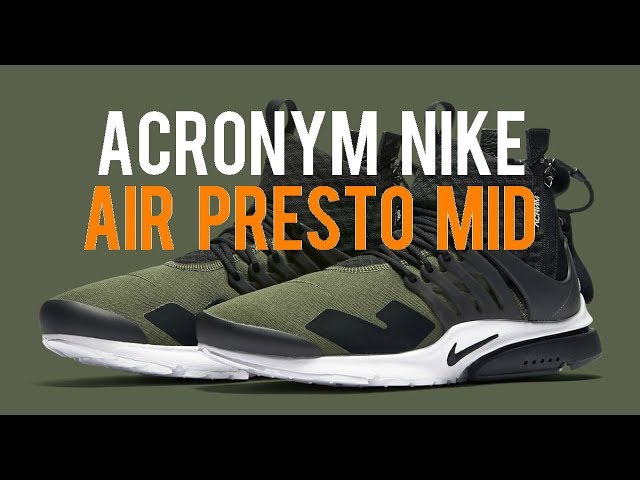 Nike Presto Acronym Olive - YouTube