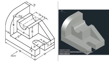 Autocad mechanical modeling part 1 making 3d model